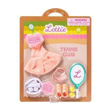  Teniszklub ruha szett Lottie babáknak játékbaba felszerelés