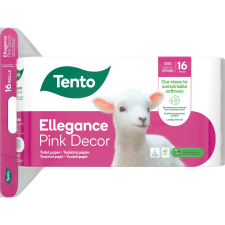 TENTO Ellegance Pink Decor (16 tekercs) (6414300090861) higiéniai papíráru