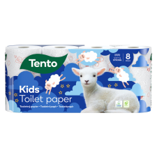 TENTO Kids WC papír - 3 rétegű 8 tekercs higiéniai papíráru