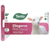 TENTO Toalettpapír, 3 rétegű, 16 tekercses, TENTO "Ellegance Pink Decor", fehér
