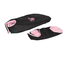  Tépőzáras Télikabát Rózsaszín-Fekete Minnie – XL-70cm kutyaruha