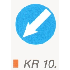  Terelö nyíl KR10. információs tábla, állvány