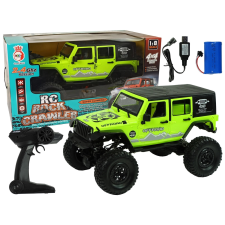  Terepjáró Rock Crawler zöld rugós 4x4 távirányítós modell