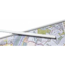 Térképsín, 1 pár fehér műanyag térképléc 100 cm térkép