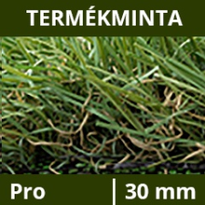  Termékminta: 30 mm-es műfű - Pro kivitel, 8 év garancia 12x12 cm műfű