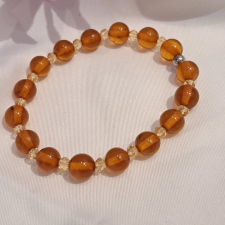  Természetes Borostyán karkötő – kézzel válogatott karkötő