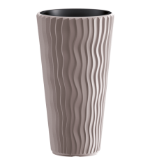 TERRACOTTA SANDY SLIM KASPÓ +BETÉT 40CM MOKKA MŰANYAG dekorációs kellék