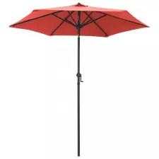  Terrakotta alumínium napernyő 200 x 211 cm kerti bútor