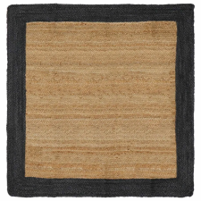  Területszőnyegek Természetes és Sötétszürke 120 x 120 cm Juta lakástextília