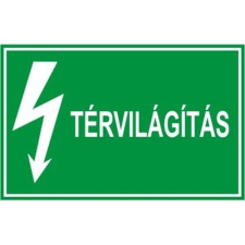  Térvilágítás - öntapadó, 160*240mm információs tábla, állvány