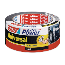 Tesa Extra Power Universal szövetszalag fekete 25 m x 50 mm ragasztószalag és takarófólia