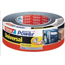 Tesa Extra Power Universal, textil, ezüst, 50m:50mm ragasztószalag és takarófólia