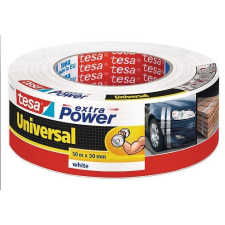 Tesa Extra Power Universal, textil, fehér, 50 m, 50 mm ragasztószalag és takarófólia