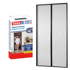 Tesa mágneses szúnyogháló függöny XL, 1,20 m x 2,40 m, antracit szúnyogháló