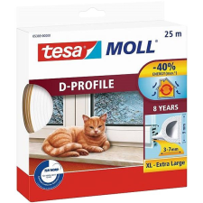 Tesa moll Gumi tömítés, fehér, D profil, 25 m víz-, hő- és hangszigetelés