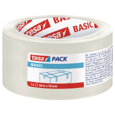 Tesa pack Basic csomagolószalag átlátszó 66 m x 50 mm ragasztószalag