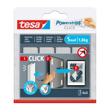 Tesa Powerstrips CLICK 4x2 S 1,8 kg festő és tapétázó eszköz