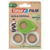 Tesa Ragasztószalag 19mmx10m irodai újrahasznosított 2 db víztiszta szalag+adagoló Tesa Eco & Crystal