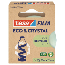 Tesa Ragasztószalag 19mmx33m irodai átlátszó újrahasznosított Tesa Eco & Crystal ragasztószalag