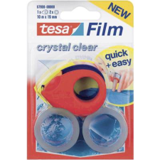 Tesa Ragasztószalag, átlátszó, 2 db + ragasztószalag tekercselő, TESA TESAFILM® (57859) ragasztószalag
