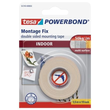 Tesa Ragasztószalag, kétoldalas, beltéri, 19 mm x 1,5 m, TESA "Powerbond" ragasztószalag