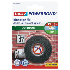 Tesa Ragasztószalag, kétoldalas, kültéri, 19 mm x 1,5 m, "Powerbond" (TE55750) (TE55750) ragasztószalag