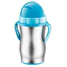 Tescoma BAMBINI baba termosz szívószállal 300 ml kék tányér és evőeszköz