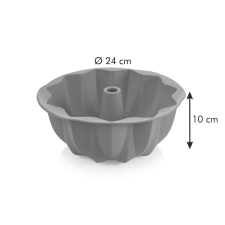 Tescoma DELÍCIA SiliconPRIME magas kuglóf forma ¤ 24 cm, rozetta kerti sütés és főzés