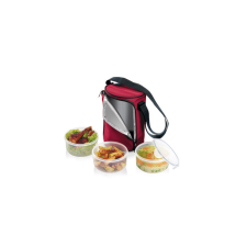  Tescoma FRESHBOX Ételhordó, 3 ételtároló dobozzal, 0.8 l, bordeaux konyhai eszköz