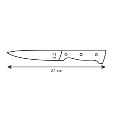 Tescoma HOME PROFI univerzális kés 13 cm kés és bárd