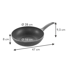 Tescoma MANICO ROSSO Wok ø 28 cm edény