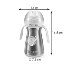 Tescoma PAPU PAPI hőtartó cumisüveg 200 ml, kék termosz