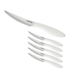 Tescoma PRESTO steak kés, 12 cm, 6 db, fehér kés és bárd