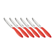 Tescoma Tescoma PRESTO evőkés, 12 cm, 6 db, piros kés és bárd