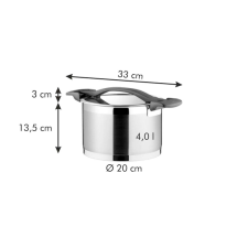 Tescoma ULTIMA Fazék fedővel ¤ 20 cm, 4.0 l edény