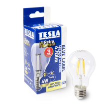 Tesla Tesla - LED Filament RETRO izzó, E27, 4W, 230V, 470lm, 2700K, 360°, clear izzó