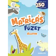 TESSLOFF ÉS BABILON KIADÓI KFT Matricás füzet - Állatok gyermek- és ifjúsági könyv