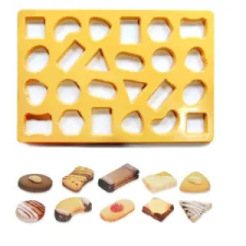  Tészta kiszúró,tábla kiszúró-geometriai mintákkal sütés és főzés