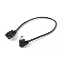 Tether Tools CU5463LT USB Mini-B (apa 90° - anya) kábel 0.3m - Fekete kábel és adapter