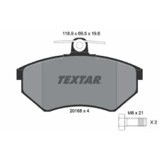TEXTAR fékbetétkészlet, tárcsafék 2016804 autóalkatrész