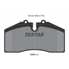 TEXTAR fékbetétkészlet, tárcsafék 2095310 autóalkatrész