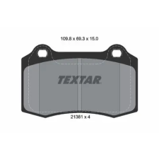 TEXTAR fékbetétkészlet, tárcsafék 2138102 autóalkatrész
