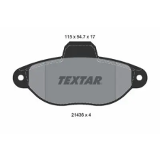 TEXTAR fékbetétkészlet, tárcsafék 2143602 autóalkatrész
