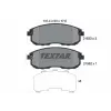TEXTAR fékbetétkészlet, tárcsafék 2163301