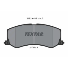 TEXTAR fékbetétkészlet, tárcsafék 2173001 fékbetét