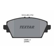 TEXTAR fékbetétkészlet, tárcsafék 2309501 autóalkatrész