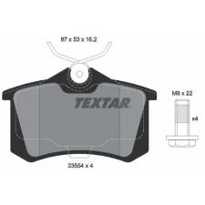 TEXTAR fékbetétkészlet, tárcsafék 2355406 autóalkatrész