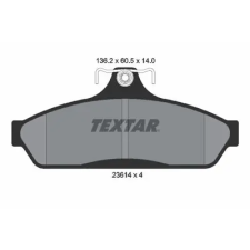 TEXTAR fékbetétkészlet, tárcsafék 2361401 autóalkatrész