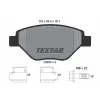 TEXTAR fékbetétkészlet, tárcsafék 2393401