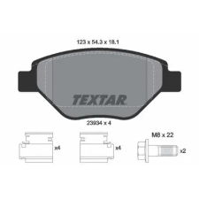 TEXTAR fékbetétkészlet, tárcsafék 2393401 autóalkatrész